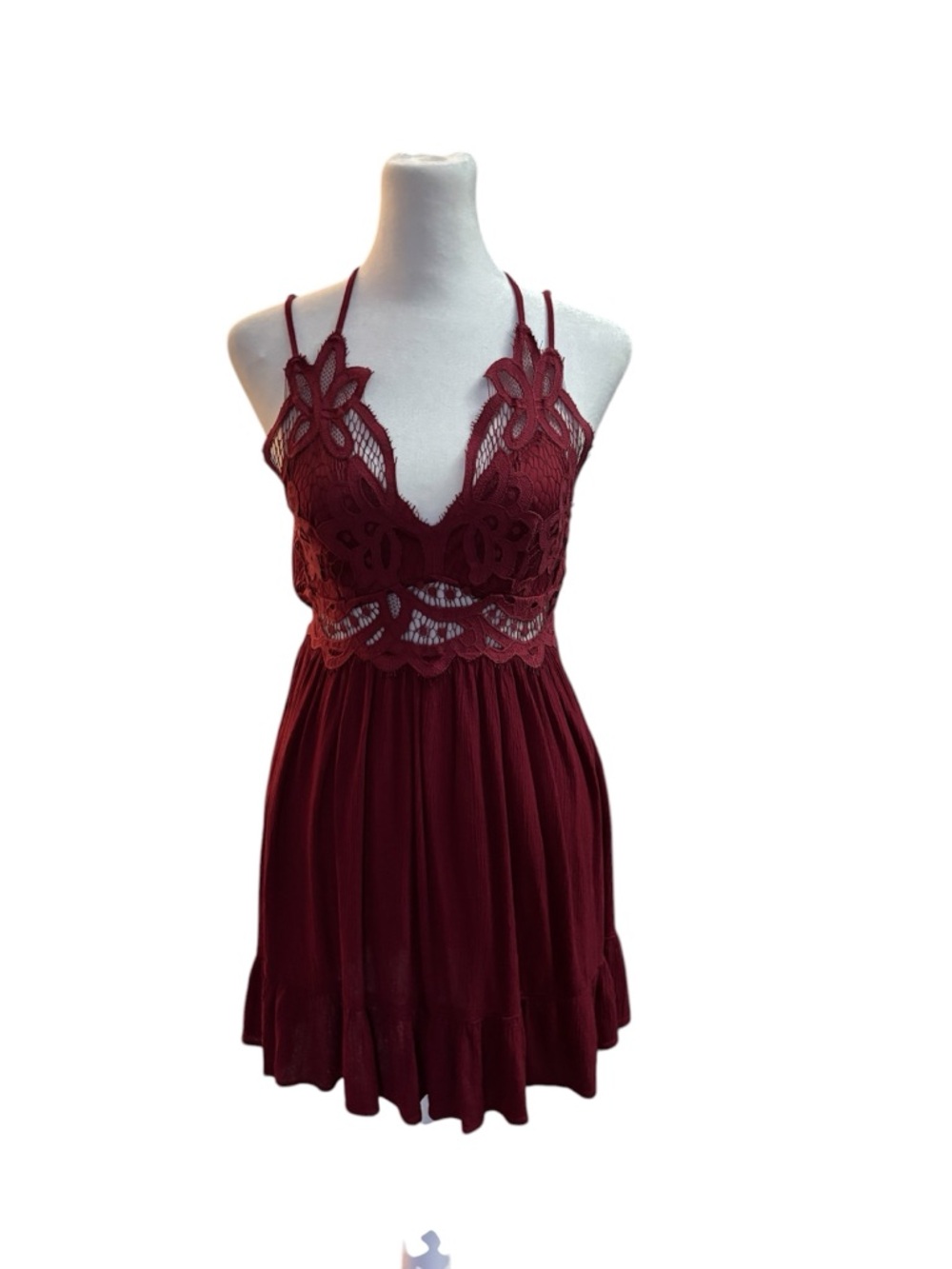 Trixxi Deep Red Mini Dress
